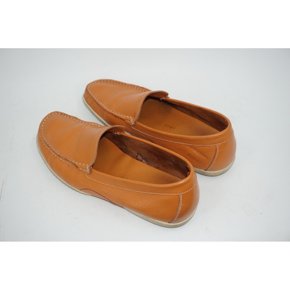 Martin Dingman Leather Loafer Shoes Tan Slip On Moc Toe Men's Size 10 - Picture 2 of 7